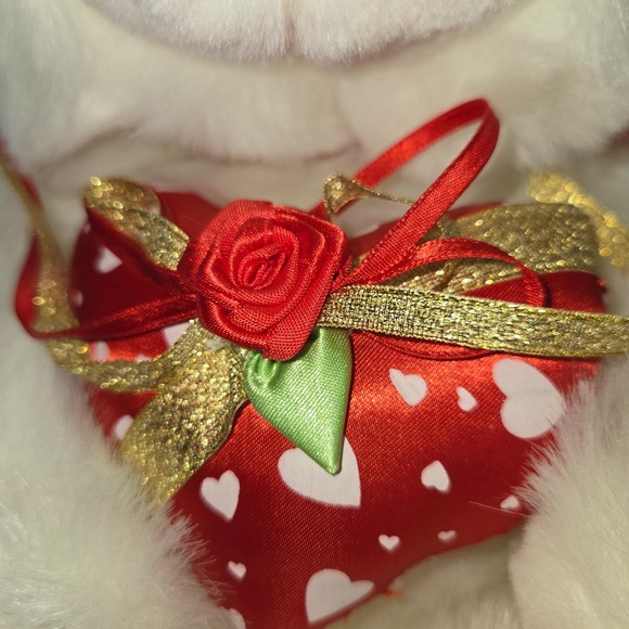 Vintage Valentine's Day Teddy Bears Walmart White Red Early 2000s Never Handled - Picture 4 of 16